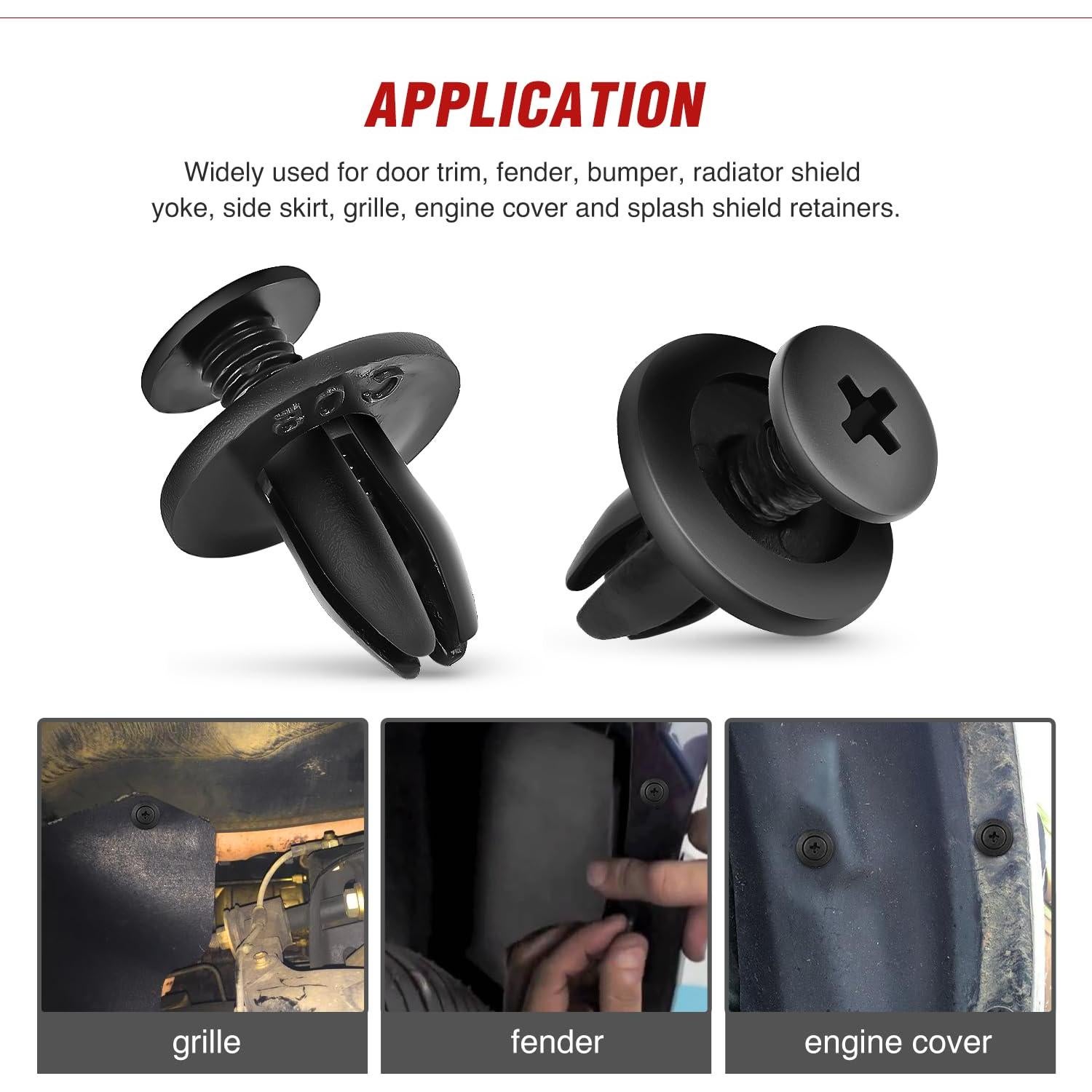 Kit de 121 Clips de Retención Nilight para Automóviles 6-9.5mm