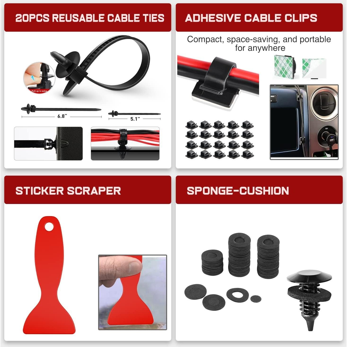 Kit de Herramientas de Remoción de Molduras Nilight 238 Pcs