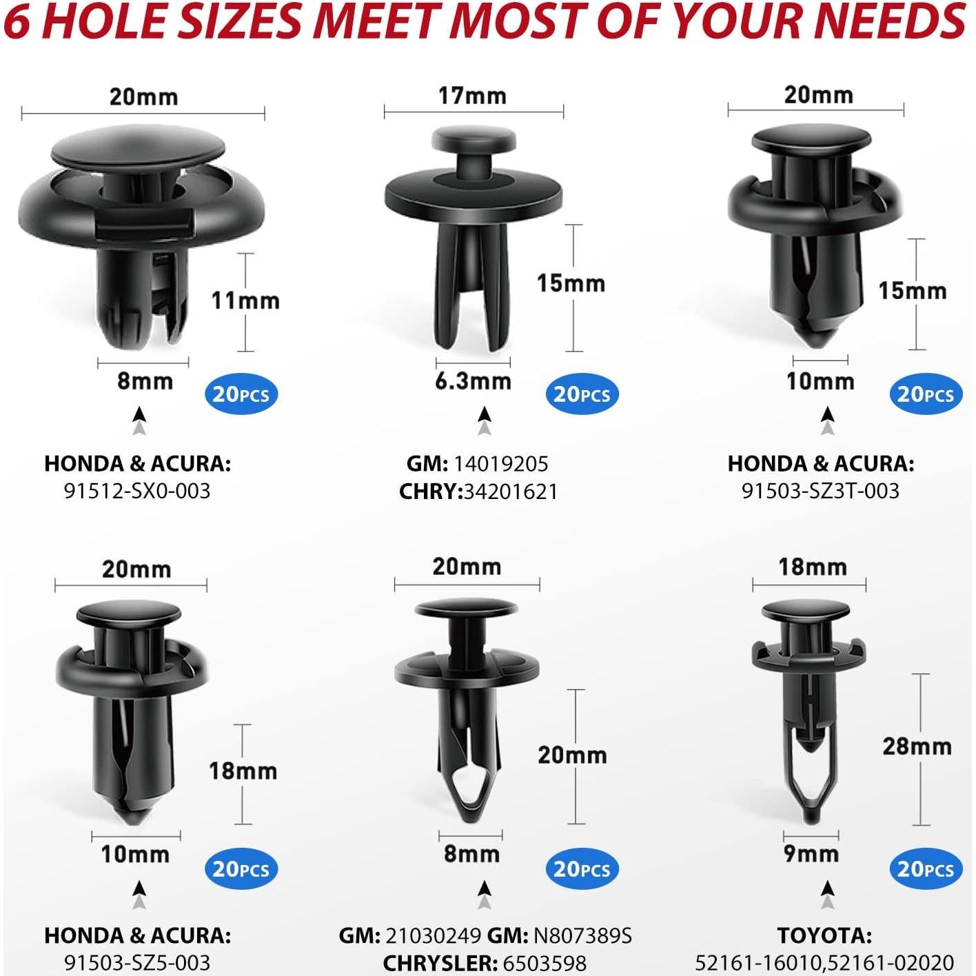 Kit de Herramientas de Remoción de Molduras Nilight 200 Pcs