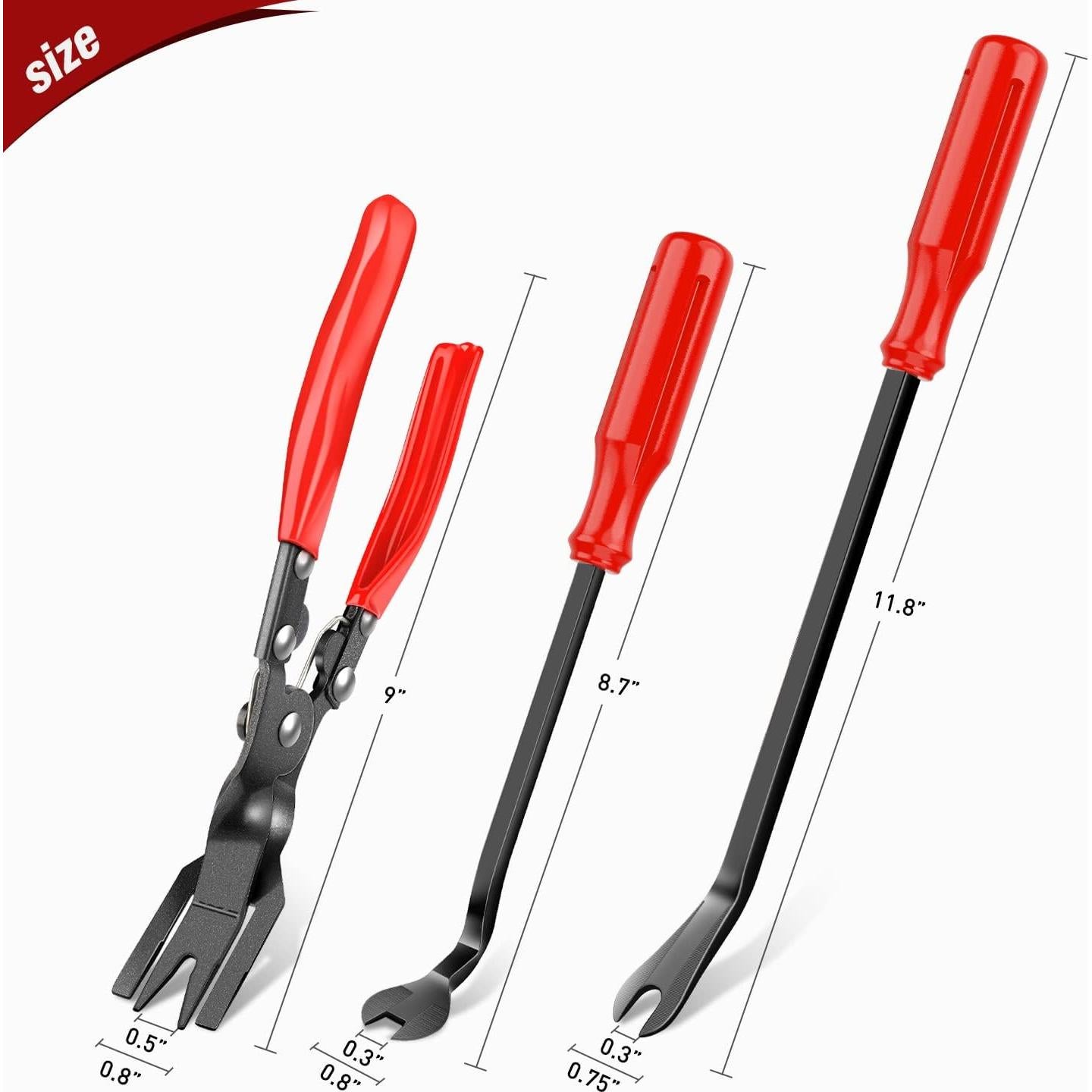 Juego de 3 Alicates de Clip Nilight con Bolsa de Almacenamiento