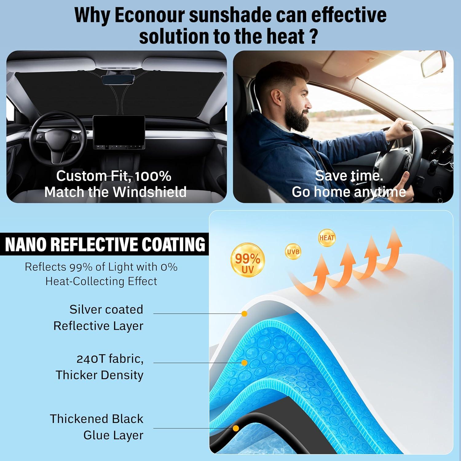 Protector Solar EcoNour para Parabrisas BMW X3 2018-2025