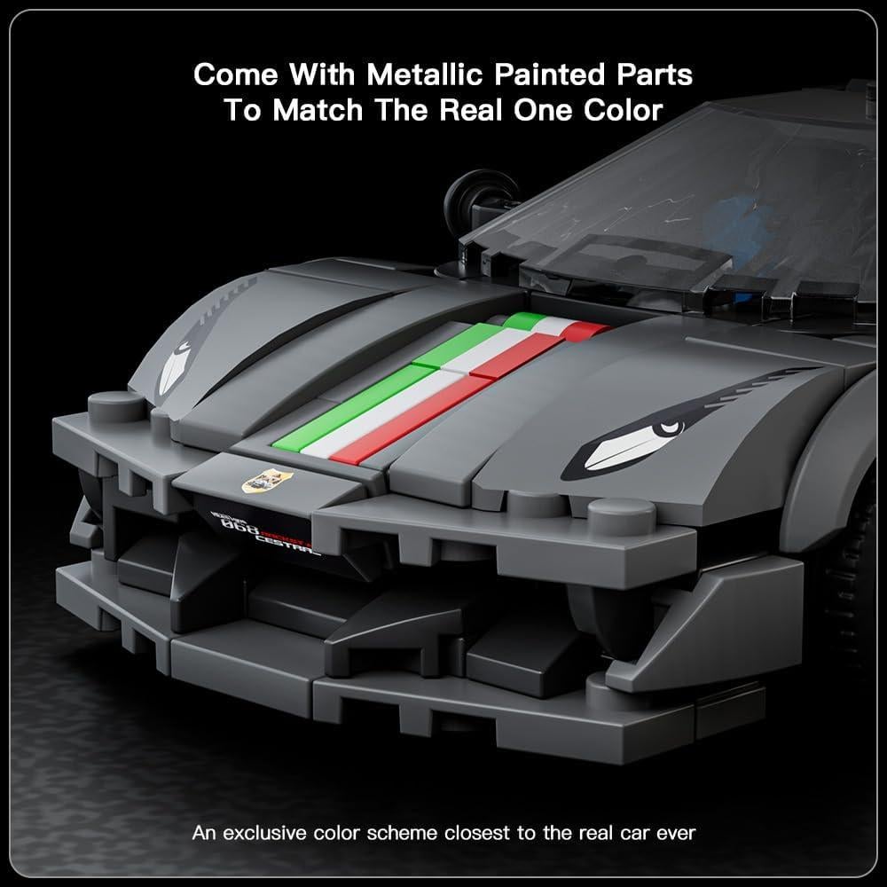 Mould King Auto de Carrera 27068 con Exhibidor Acrílico