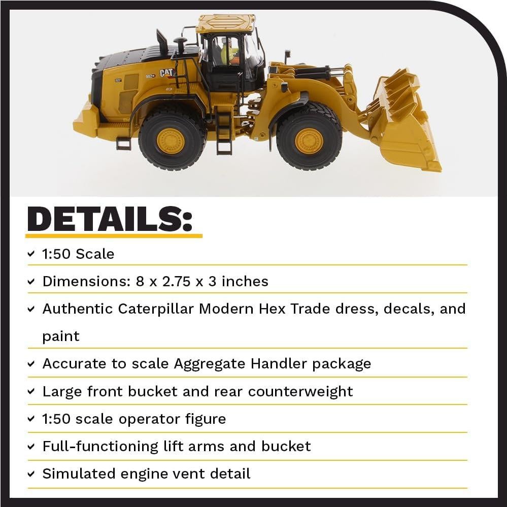 Cargadora de Ruedas Caterpillar 982 XE Diecast Masters 1:50