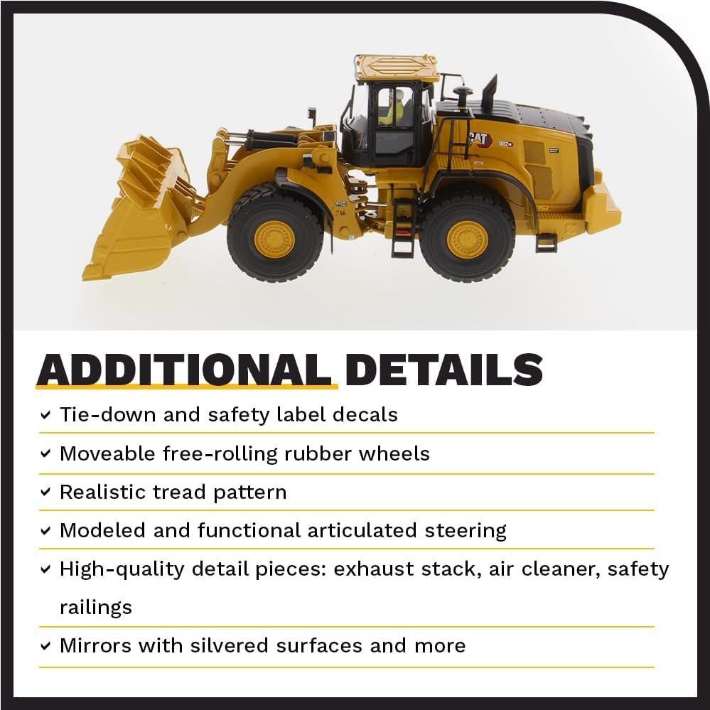 Cargadora de Ruedas Caterpillar 982 XE Diecast Masters 1:50