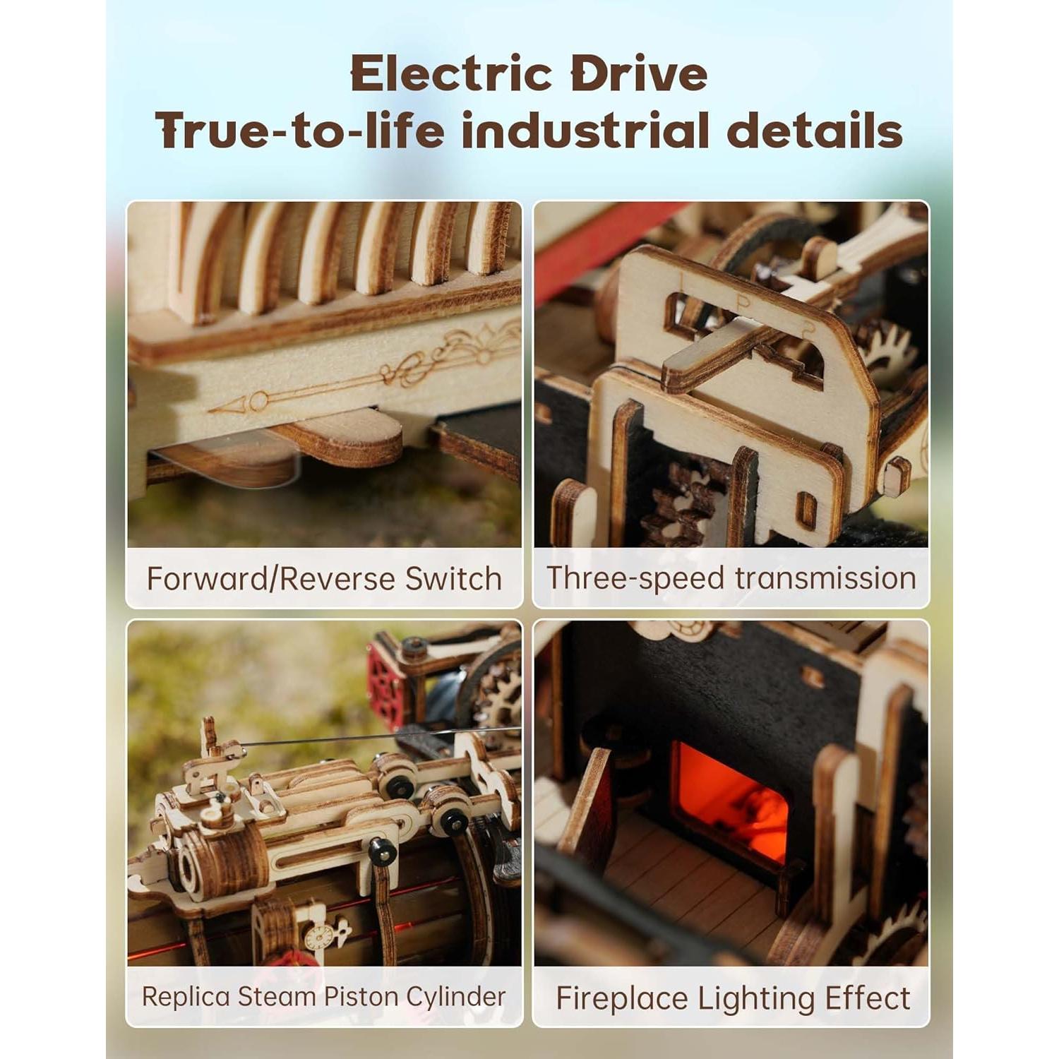 Rompecabezas 3D ROKR A01-CAR-LK Tractor Eléctrico 469 Piezas