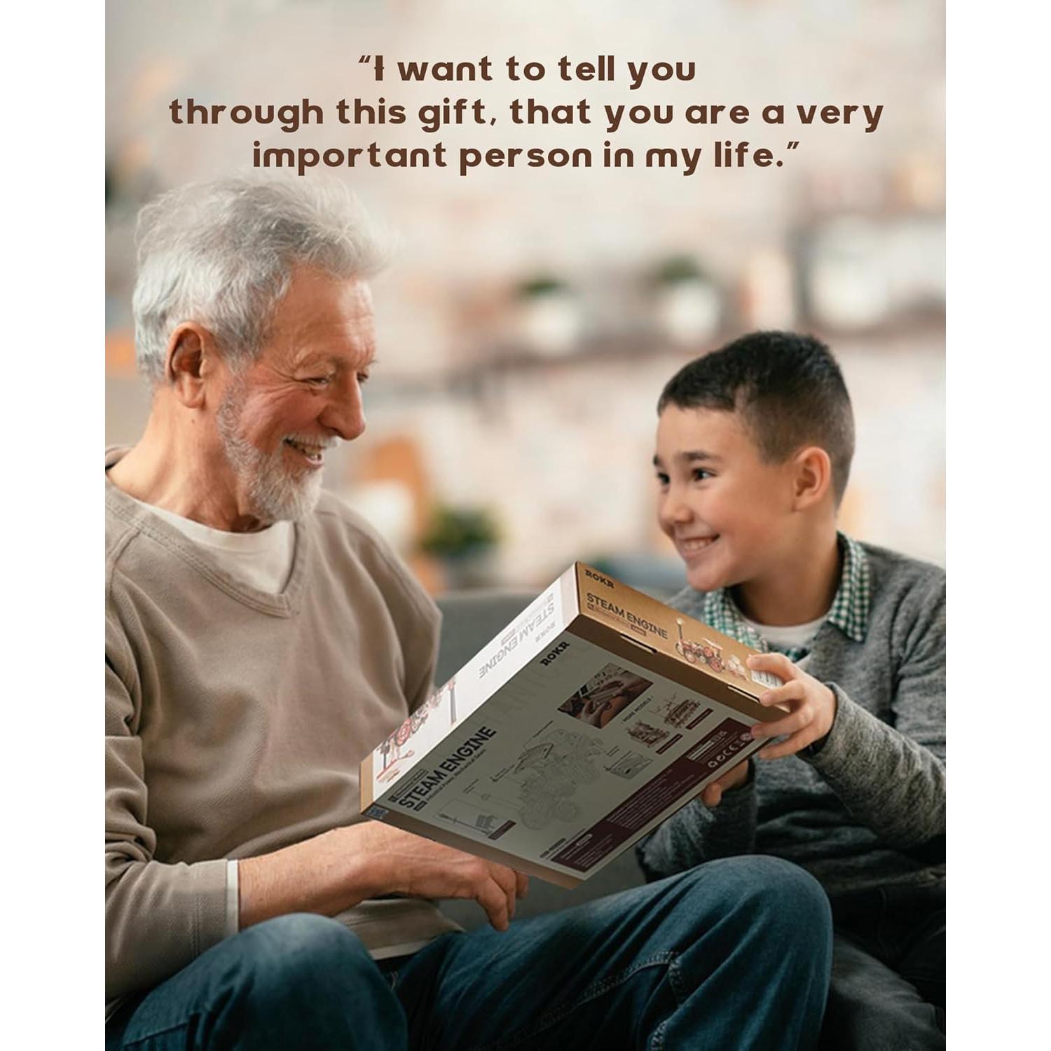 Rompecabezas 3D ROKR A01-CAR-LK Tractor Eléctrico 469 Piezas