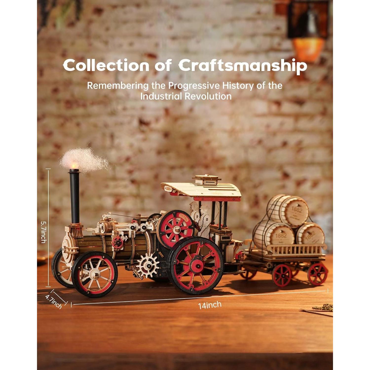 Rompecabezas 3D ROKR A01-CAR-LK Tractor Eléctrico 469 Piezas