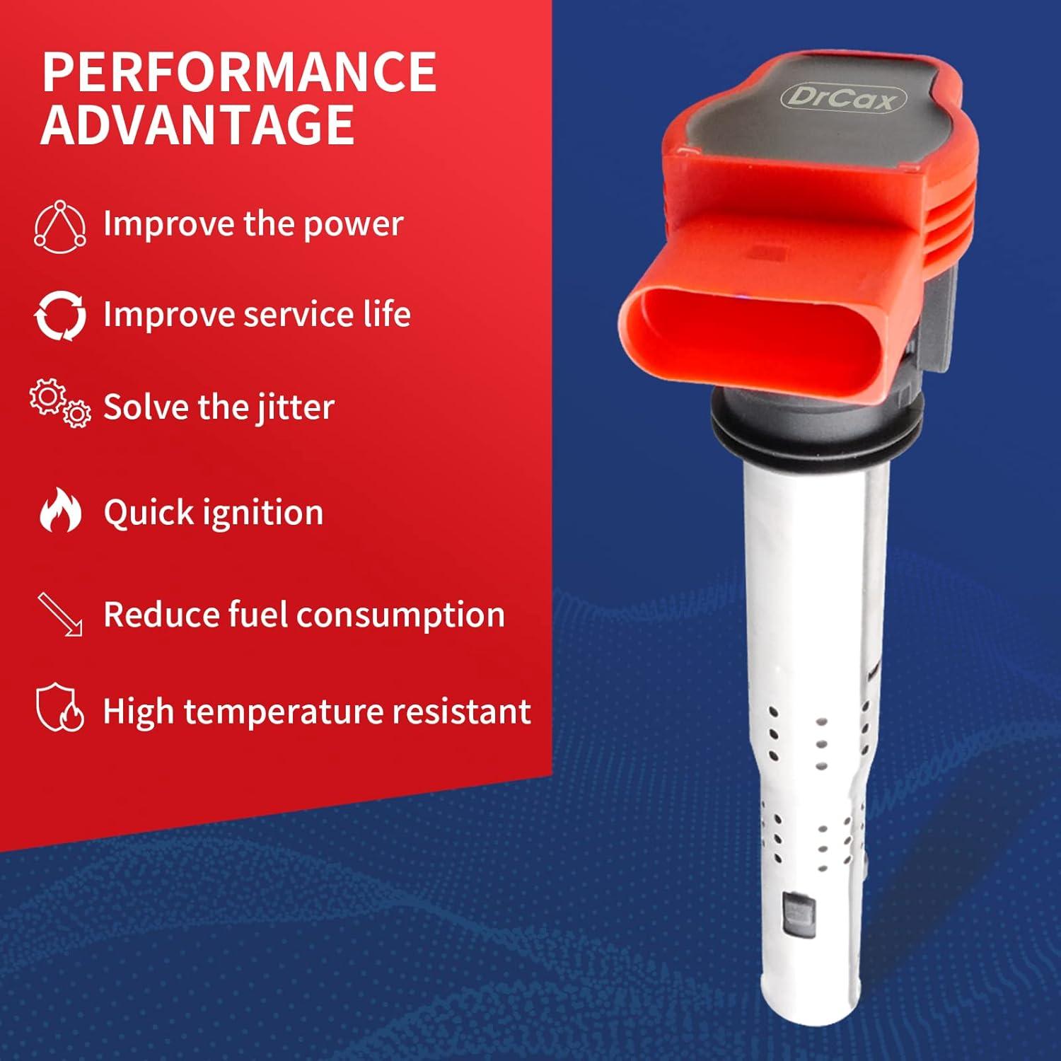 Bobina de Encendido DrCax UF529 para Volkswagen y Audi