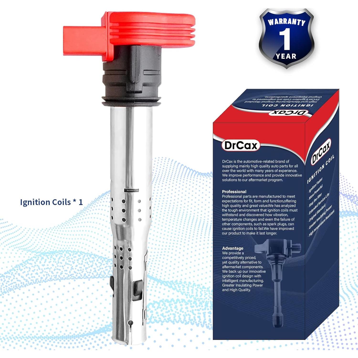 Bobina de Encendido DrCax UF529 para Volkswagen y Audi