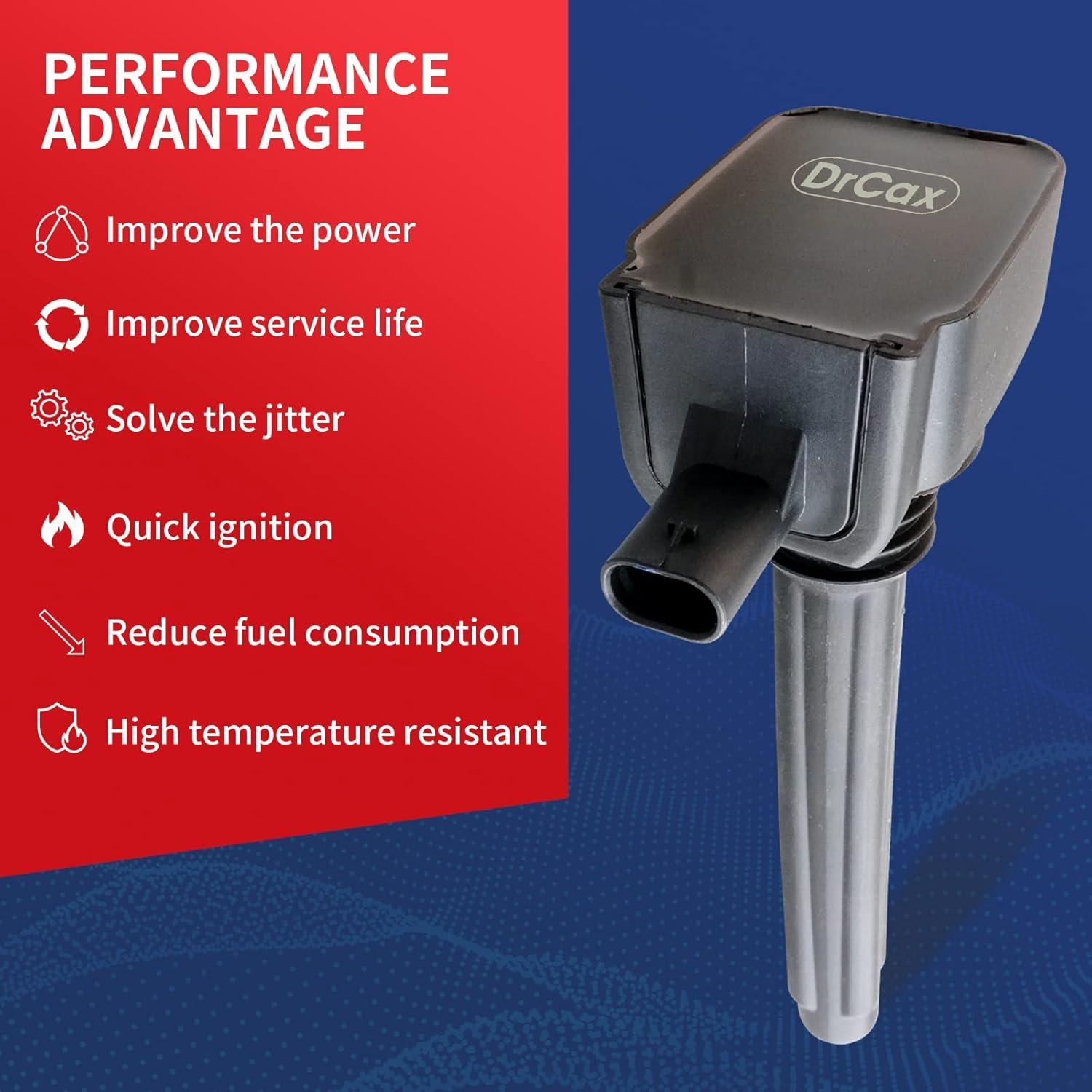 Bobina de Encendido DrCax UF648 Compatible V6 3.6L 2011-2016