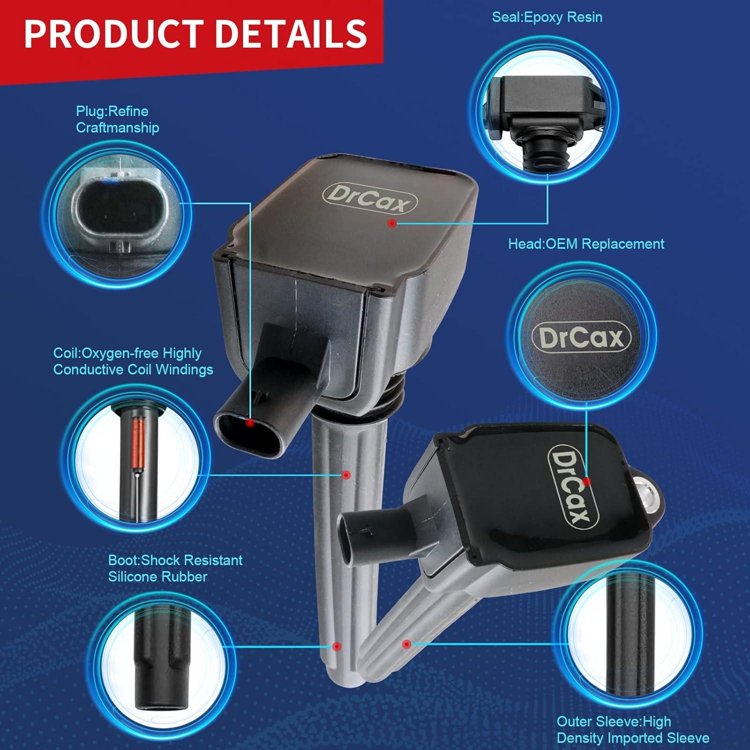 Bobina de Encendido DrCax UF648 Compatible V6 3.6L 2011-2016