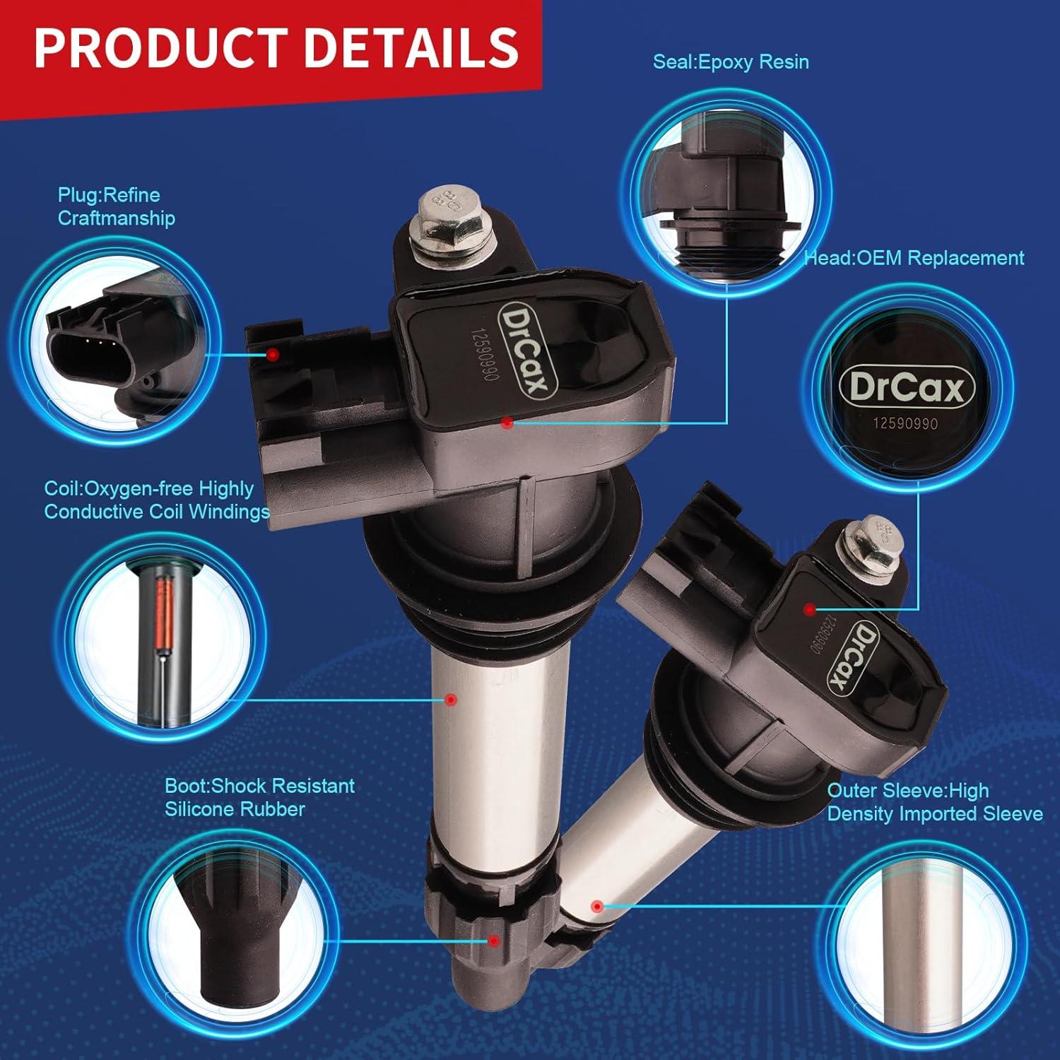Bobina de Encendido DrCax UF569 Compatible Cadillac y Chevy