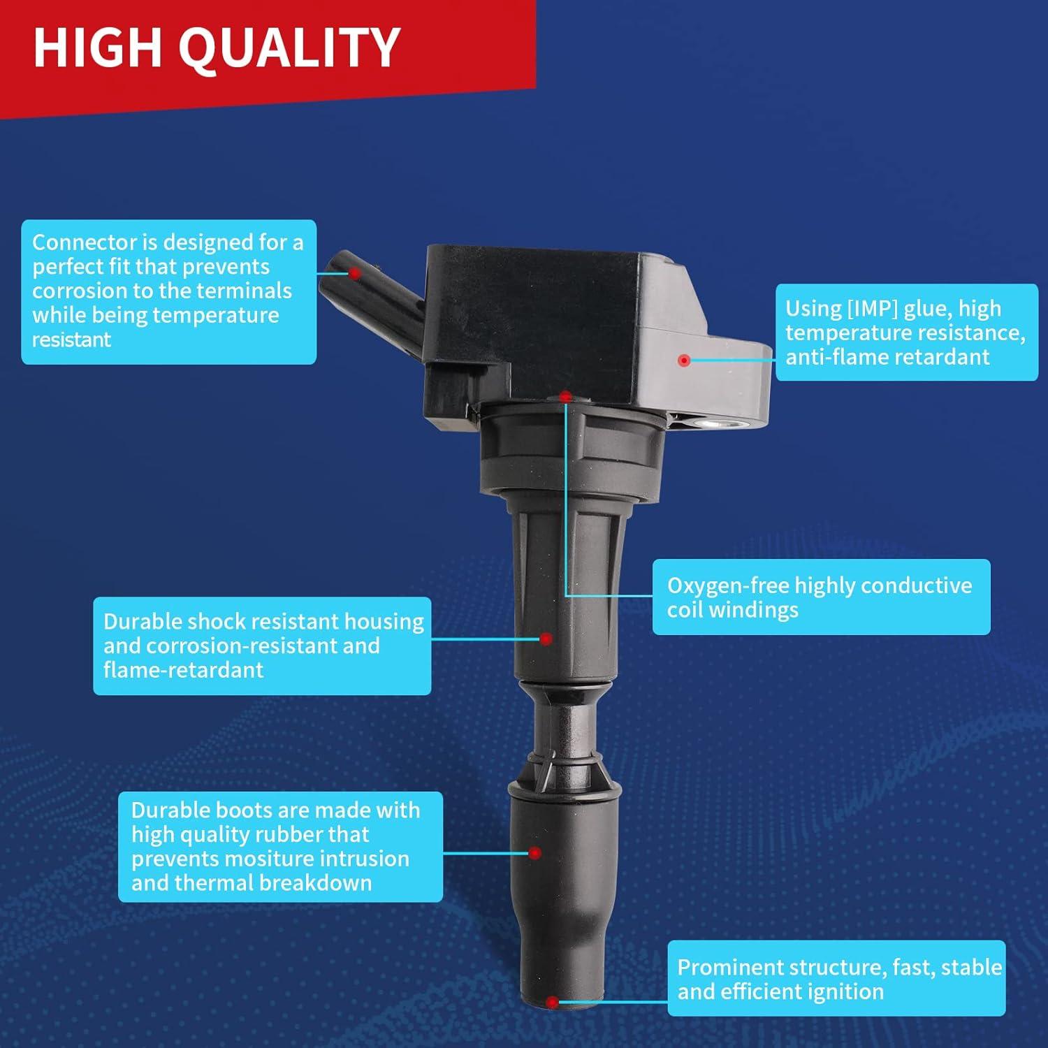 Bobina de Encendido DrCax UF764 Compatible Hyundai Kia