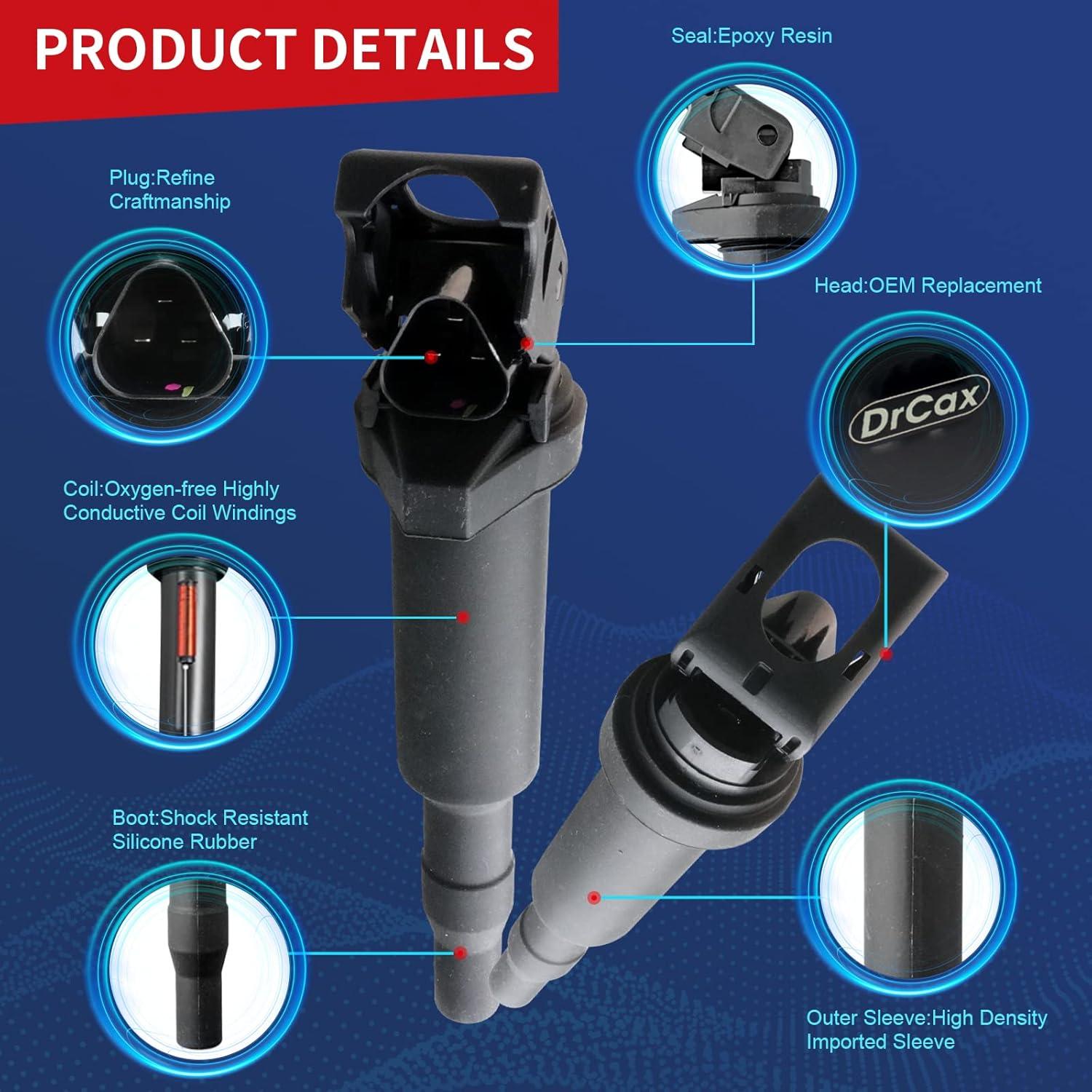 Bobina de Encendido DrCax UF592 Compatible BMW 2.5L a 4.4L