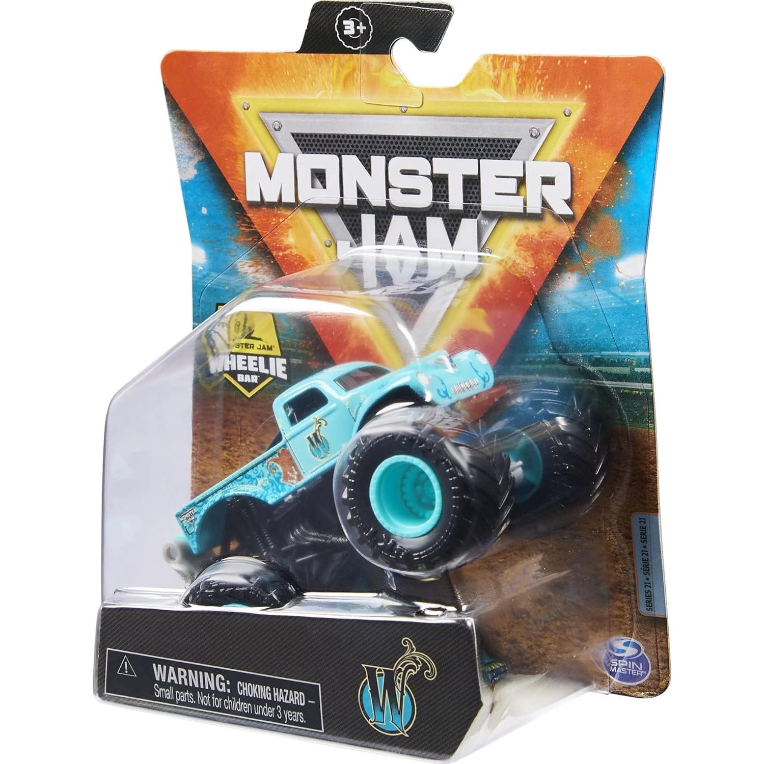 Camión Monstruo Spin Master Whiplash 1:64 con Wheelie