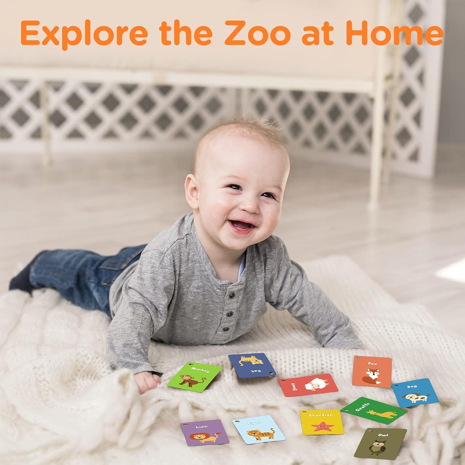 Alfombra de Juego para Bebés Lupantte con 9 Juguetes Verde