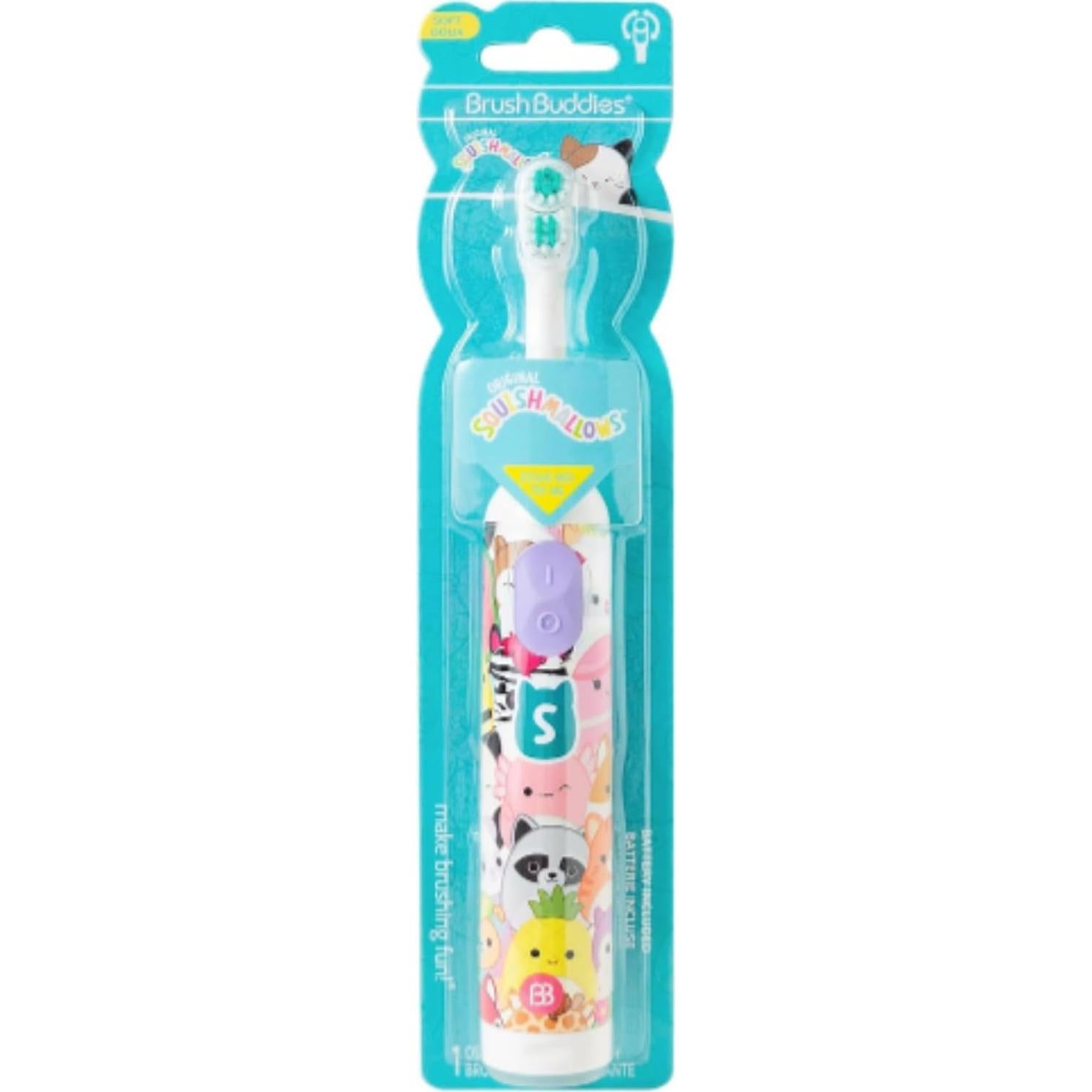 Cepillo de Dientes Eléctrico Brush Buddies Squishmallows 360°