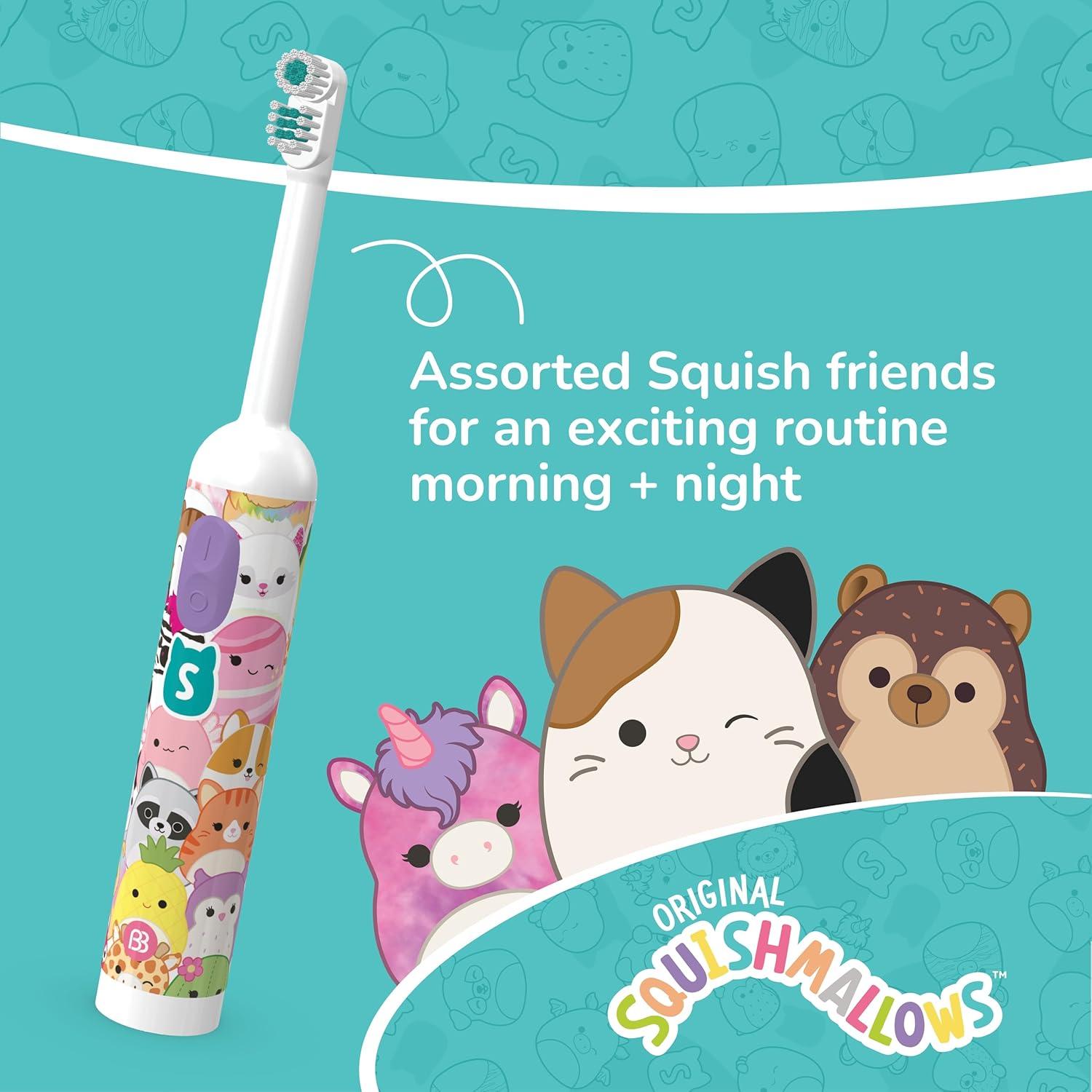 Cepillo de Dientes Eléctrico Brush Buddies Squishmallows 360°