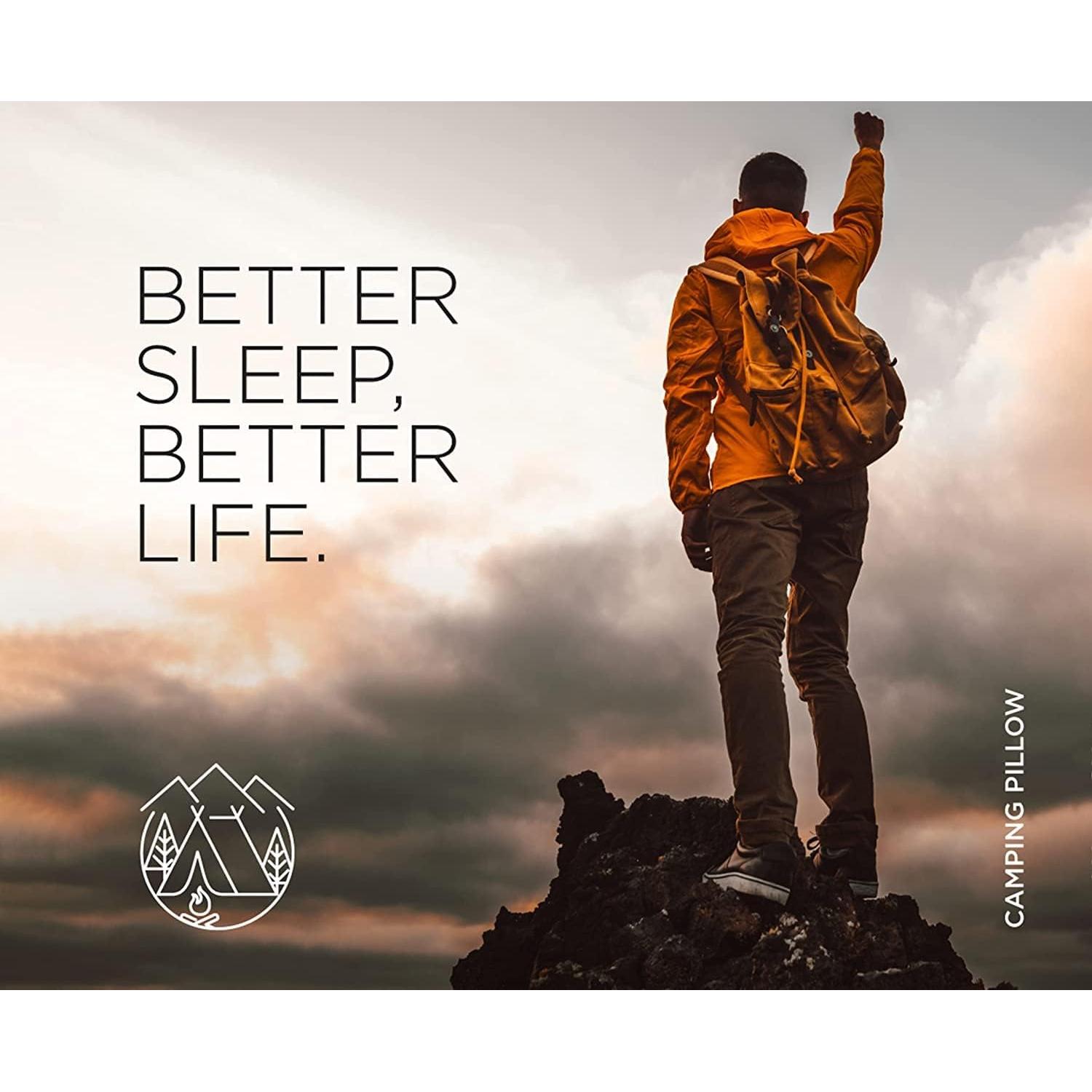 Almohada de Viaje Vaverto MFC Negra - Espuma de Memoria Lavable